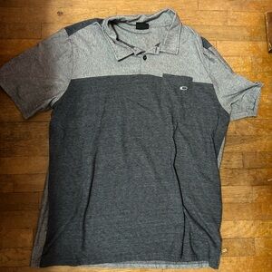 Oakley Two-Tone Gray Men's Polo Shirt
